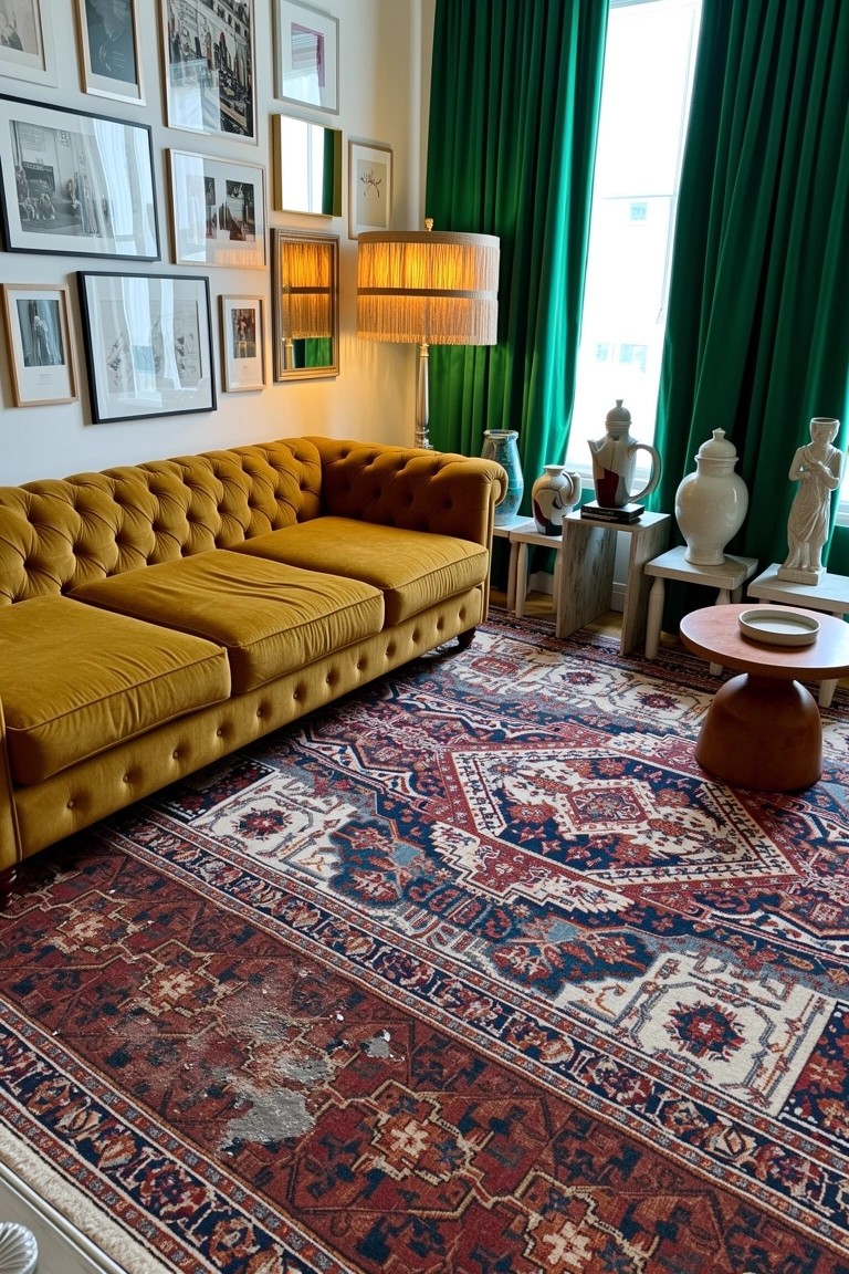 Jewel Tone Living Rooms