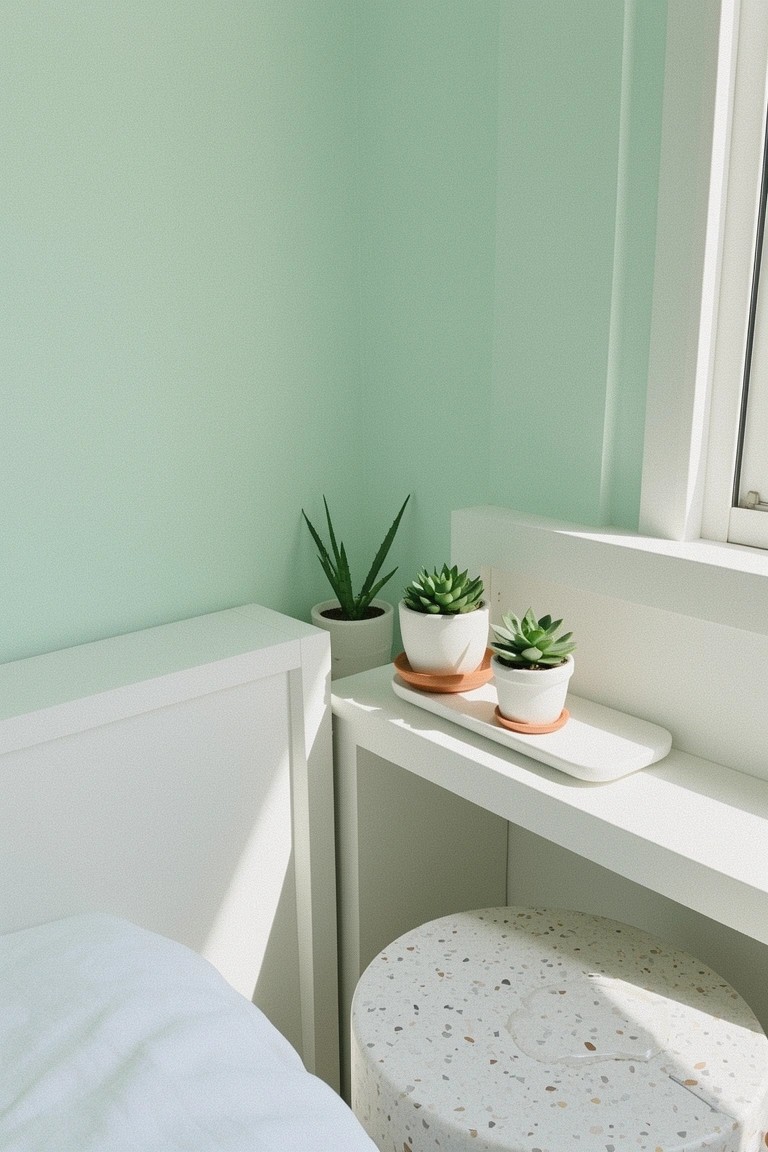 Pale Mint Green Walls