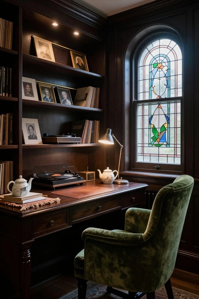 Bookshelves Around the Desk